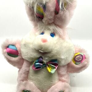Vintage 1993 DanDee Tickle Wiggle Giggle Plush Easter Bunny Rabbit Laughs Talks